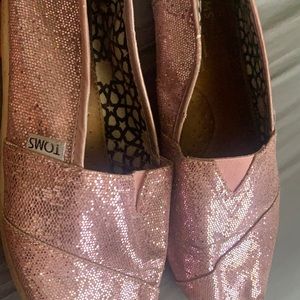 Sparkly Pink Toms